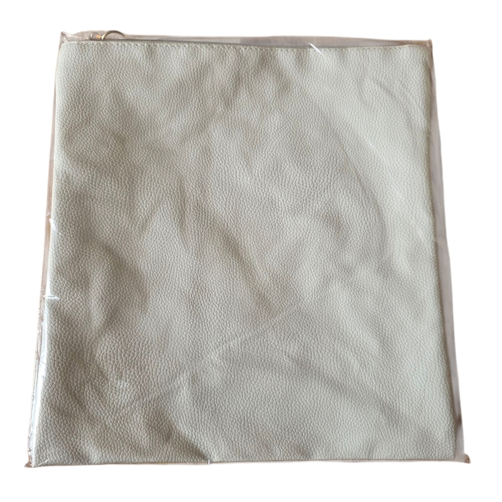 Rachel Miriam Ivory Pouch With Tassled Zipper New In Package